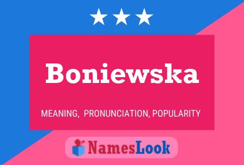 Póster del nombre Boniewska