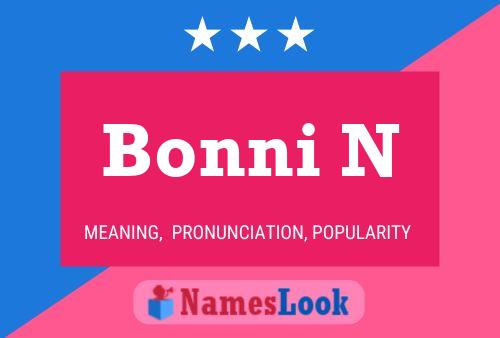 Póster del nombre Bonni N