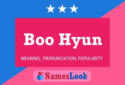 Póster del nombre Boo Hyun