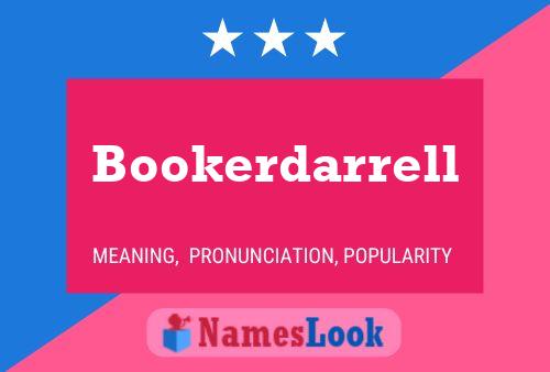 Póster del nombre Bookerdarrell