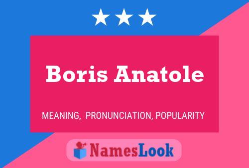 Póster del nombre Boris Anatole