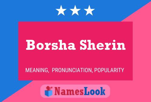 Póster del nombre Borsha Sherin