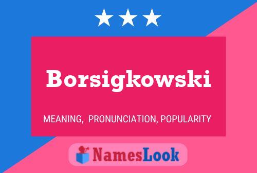 Póster del nombre Borsigkowski