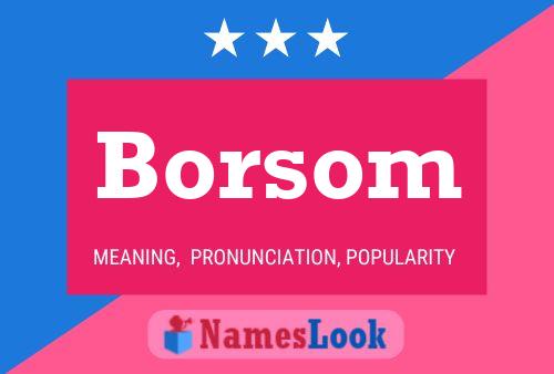 Póster del nombre Borsom