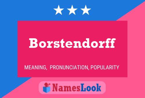 Póster del nombre Borstendorff