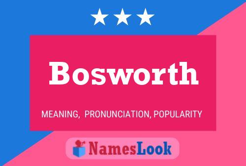 Póster del nombre Bosworth