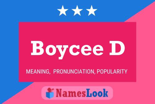 Póster del nombre Boycee D