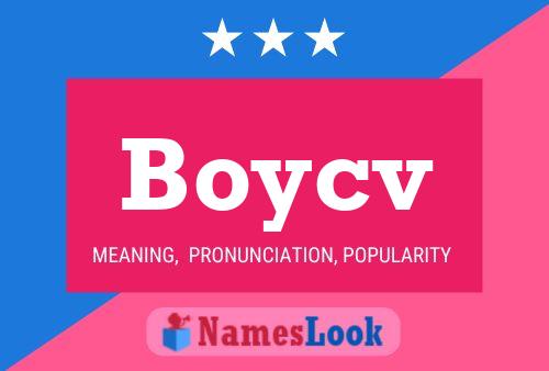 Póster del nombre Boycv