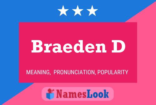 Póster del nombre Braeden D