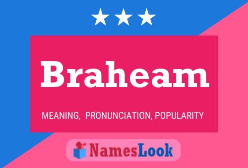 Póster del nombre Braheam