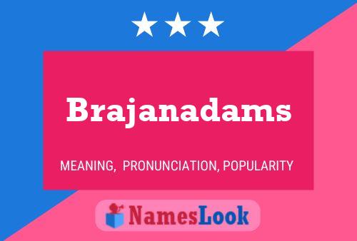 Póster del nombre Brajanadams