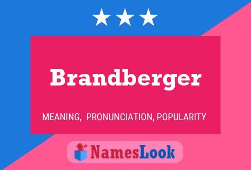 Póster del nombre Brandberger