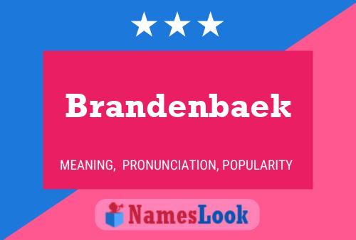 Póster del nombre Brandenbaek