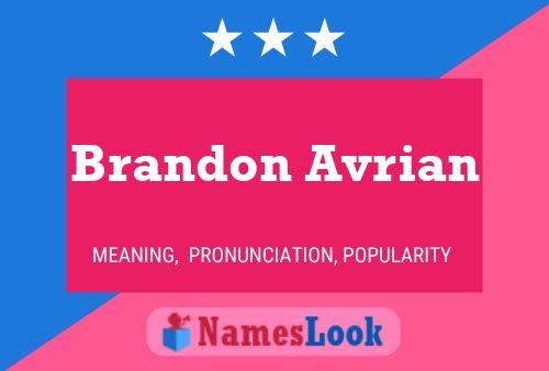 Póster del nombre Brandon Avrian