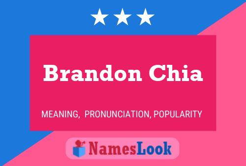 Póster del nombre Brandon Chia