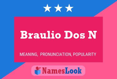 Póster del nombre Braulio Dos N