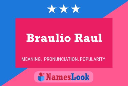 Póster del nombre Braulio Raul