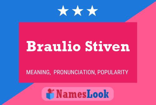 Póster del nombre Braulio Stiven