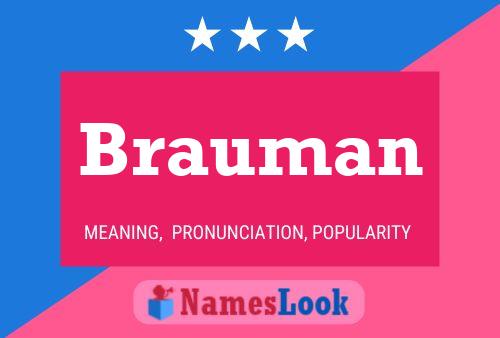 Póster del nombre Brauman