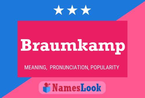 Póster del nombre Braumkamp