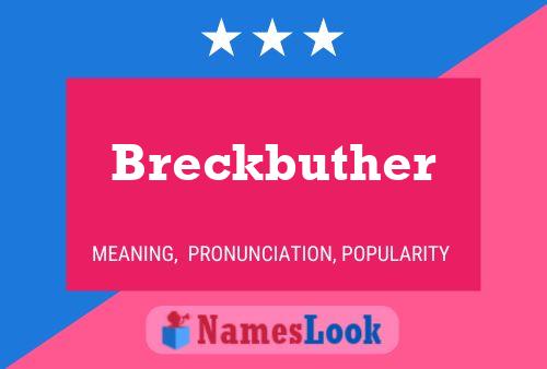 Póster del nombre Breckbuther