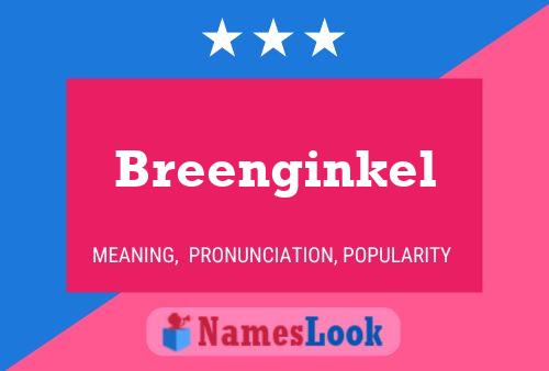 Póster del nombre Breenginkel