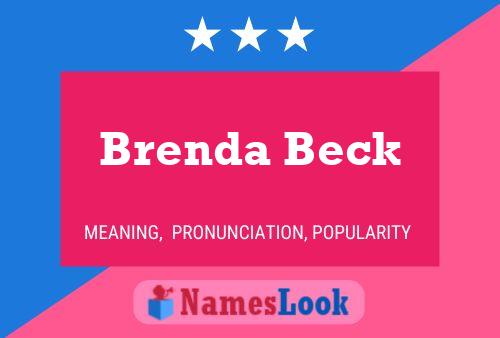 Póster del nombre Brenda Beck