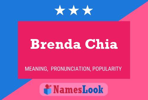 Póster del nombre Brenda Chia