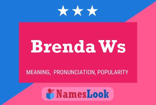 Póster del nombre Brenda Ws