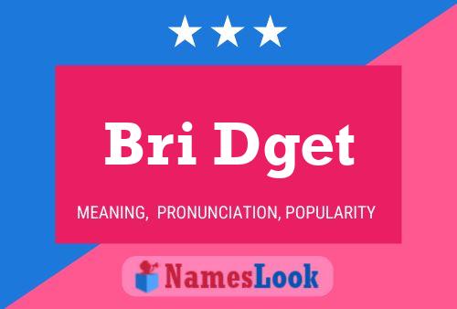 Póster del nombre Bri Dget