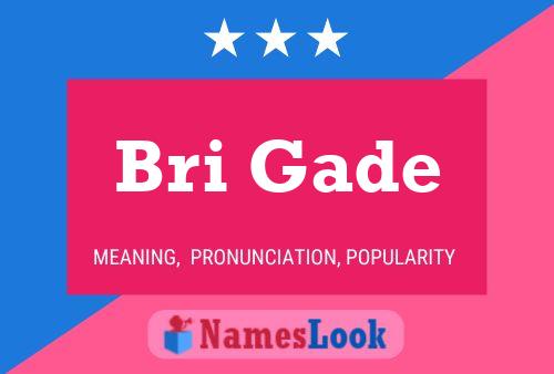 Póster del nombre Bri Gade