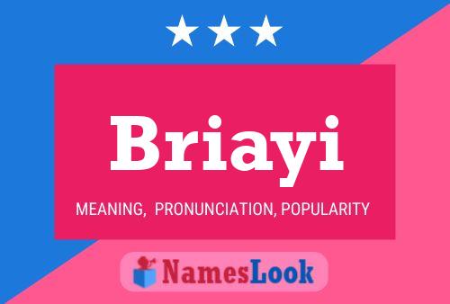 Póster del nombre Briayi