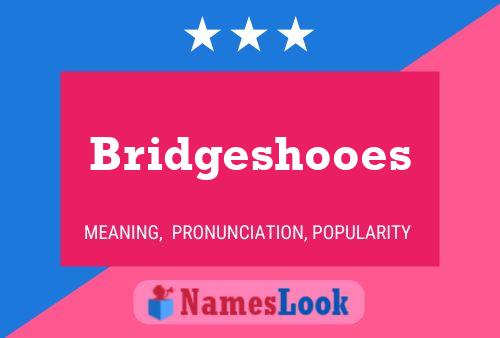 Póster del nombre Bridgeshooes