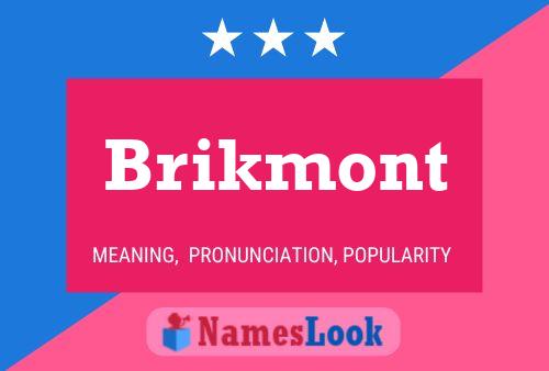 Póster del nombre Brikmont