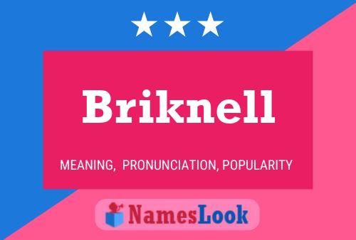 Póster del nombre Briknell