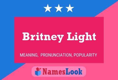 Póster del nombre Britney Light