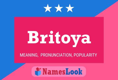 Póster del nombre Britoya