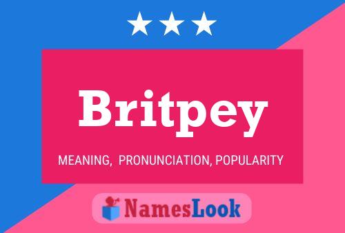 Póster del nombre Britpey