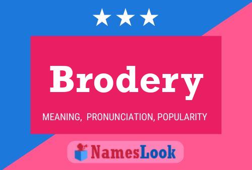 Póster del nombre Brodery