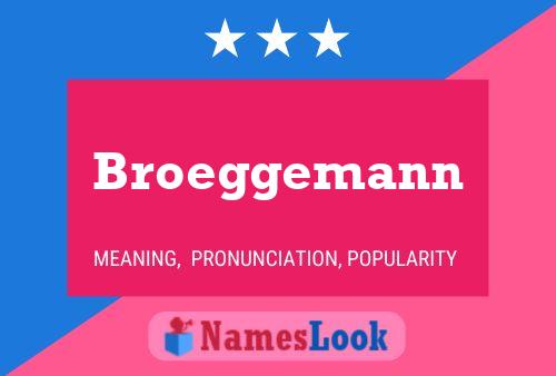 Póster del nombre Broeggemann