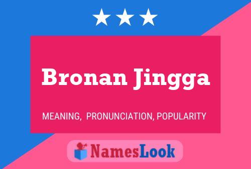 Póster del nombre Bronan Jingga