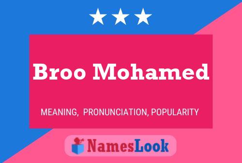 Póster del nombre Broo Mohamed