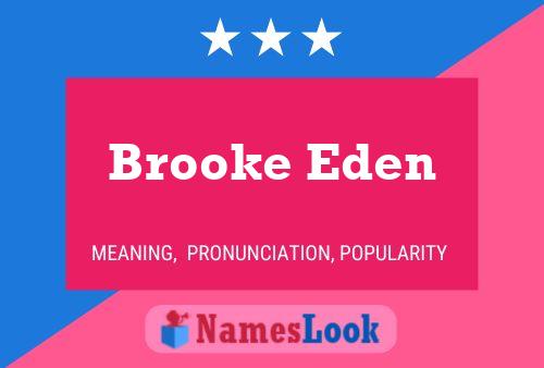 Póster del nombre Brooke Eden