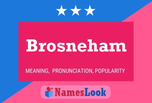 Póster del nombre Brosneham