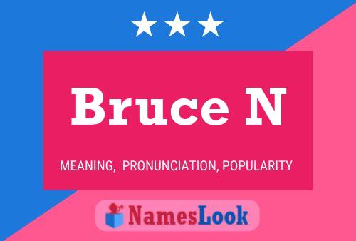 Póster del nombre Bruce N