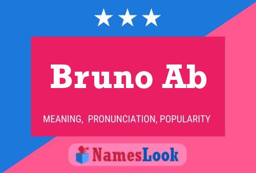 Póster del nombre Bruno Ab