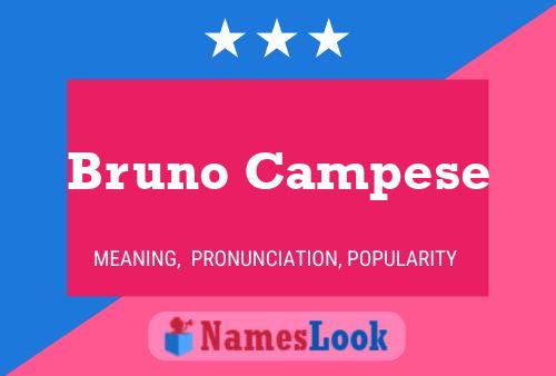 Póster del nombre Bruno Campese