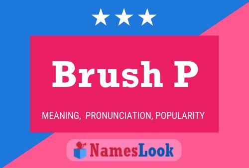 Póster del nombre Brush P