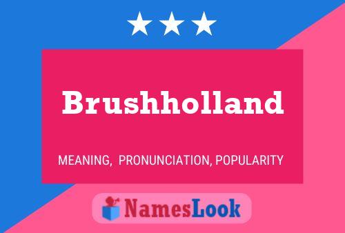 Póster del nombre Brushholland