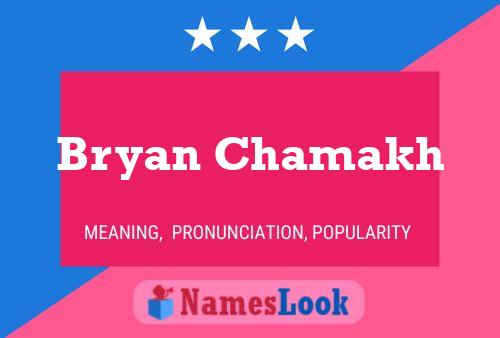 Póster del nombre Bryan Chamakh